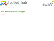 Tablet Screenshot of distilledhub.com